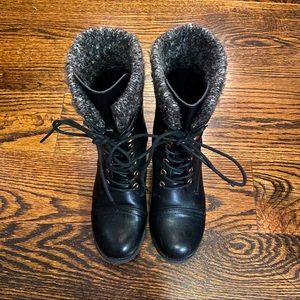 Black Boots Size 7.5 w/Gold Detail